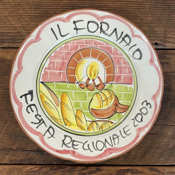 IL FORNAIO FESTA REGIONALE 2003 COLLECTIBLE ITALIAN PLATE - Picture 3 of 5